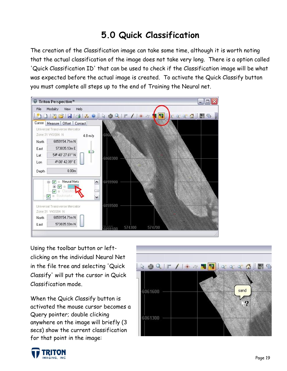 0 quick classification | Triton Sediment User Manual | Page 22 / 24
