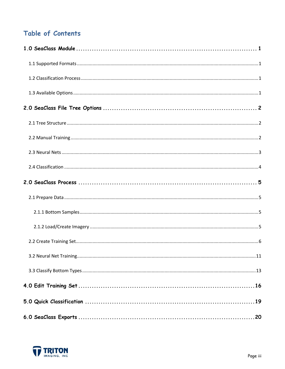 Triton Sediment User Manual | Page 3 / 24