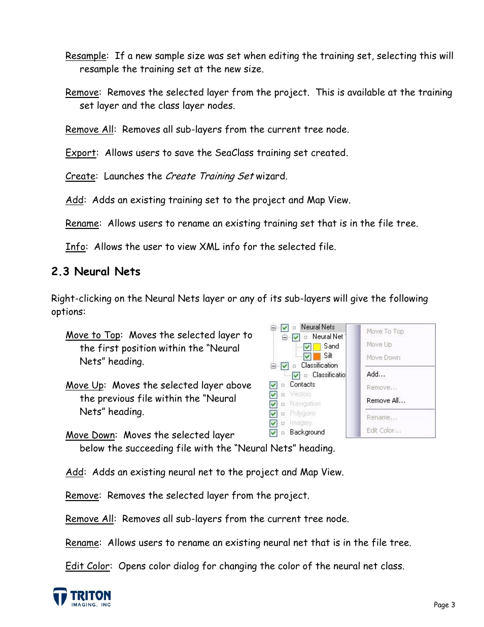 3 neural nets | Triton Sediment User Manual | Page 6 / 24