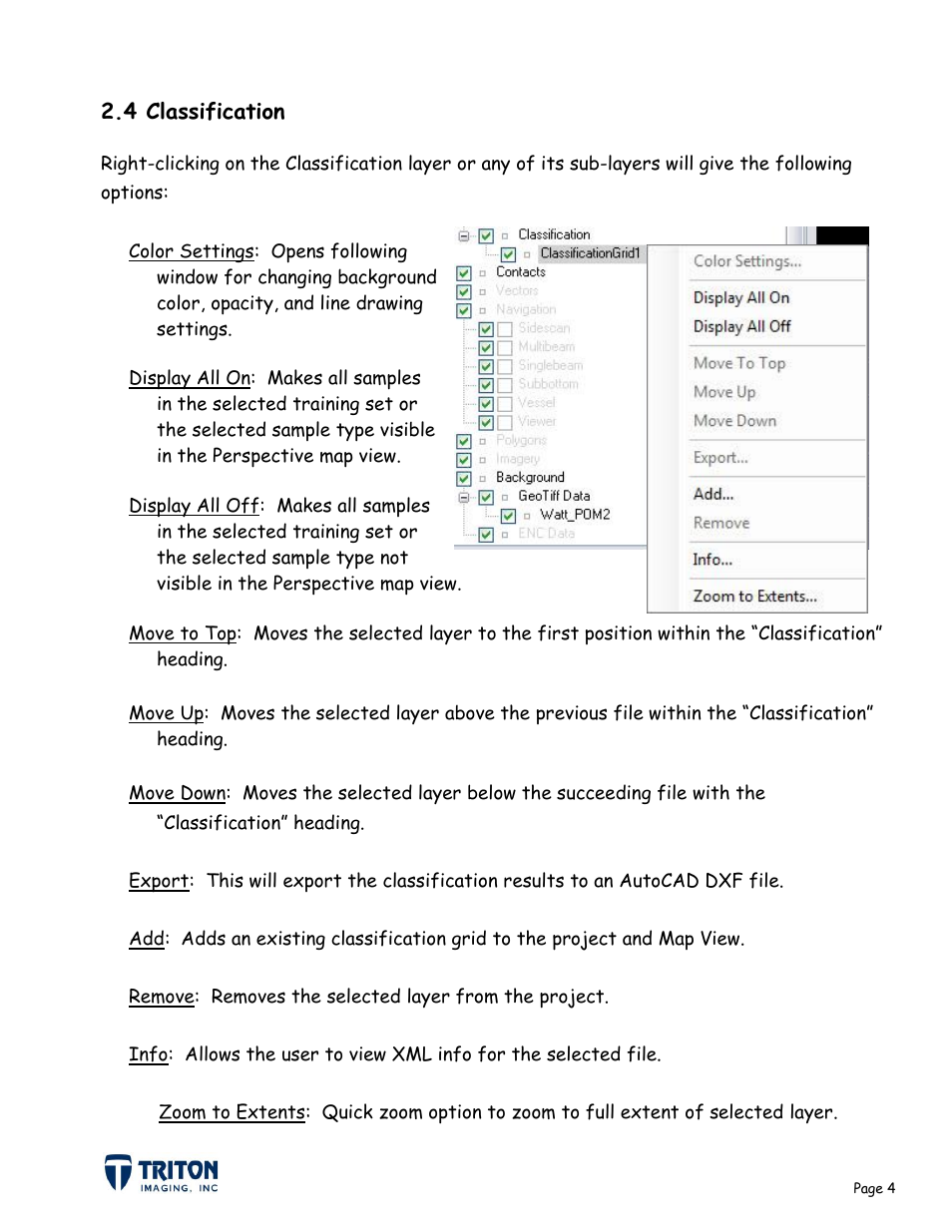 4 classification | Triton Sediment User Manual | Page 7 / 24