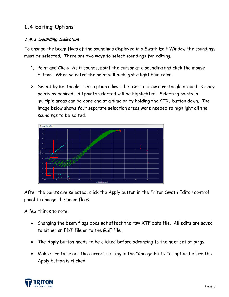 Triton Bathymetry Swath Editor User Manual | Page 11 / 15