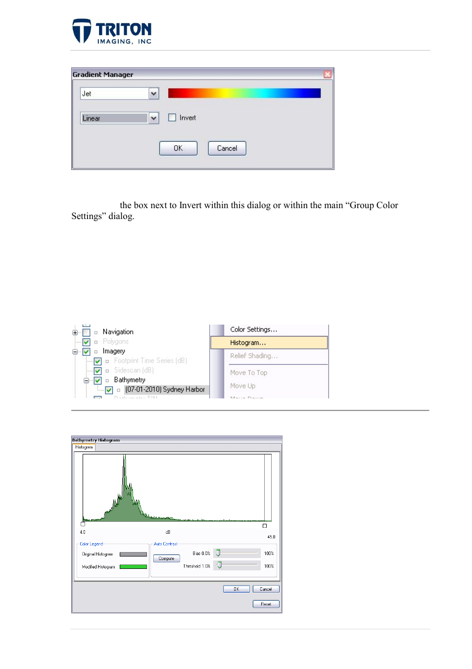 2 bathy histogram | Triton Perspective User Manual | Page 118 / 195