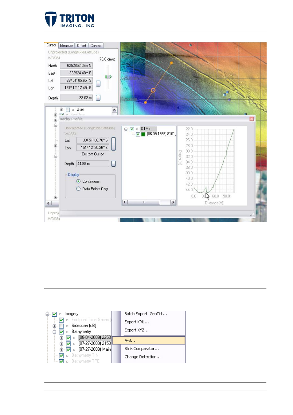 2 bathy a-b | Triton Perspective User Manual | Page 128 / 195