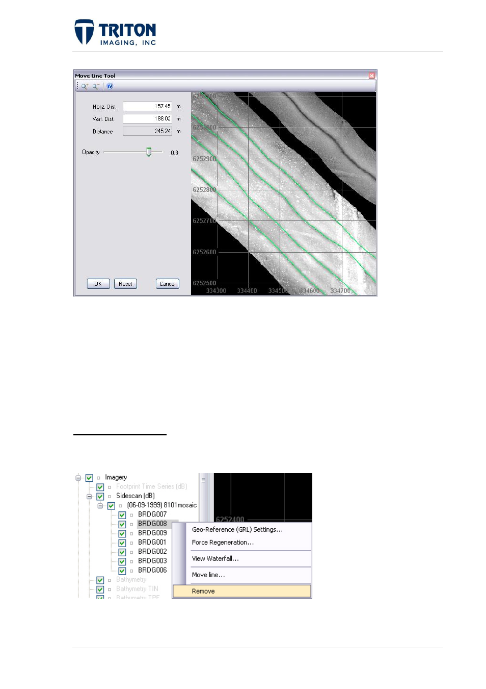 Emove, 7 remove line | Triton Perspective User Manual | Page 146 / 195