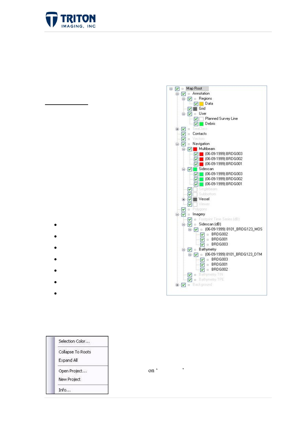 1 map root layer, 3 file tree | Triton Perspective User Manual | Page 16 / 195