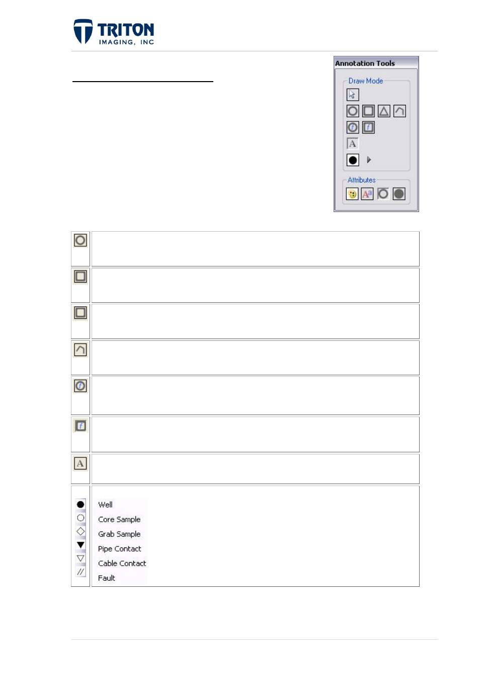 5 user annotation mode | Triton Perspective User Manual | Page 46 / 195