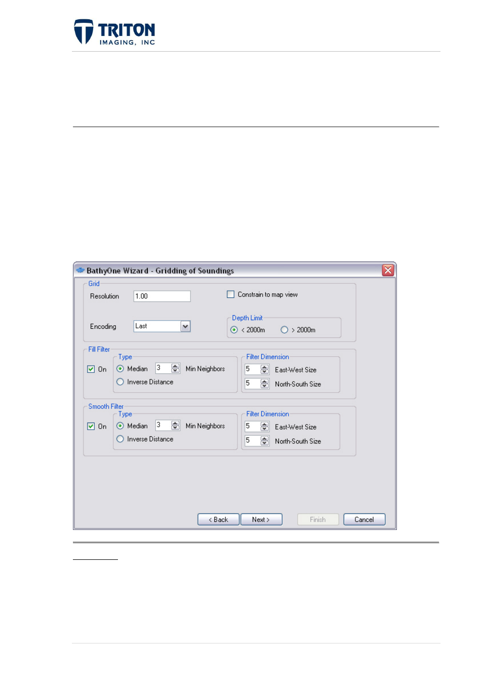 5 gridding of soundings | Triton Perspective User Manual | Page 96 / 195