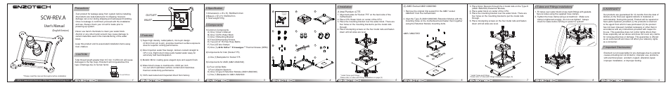 EnzoTech SCW-REV.A User Manual | 1 page