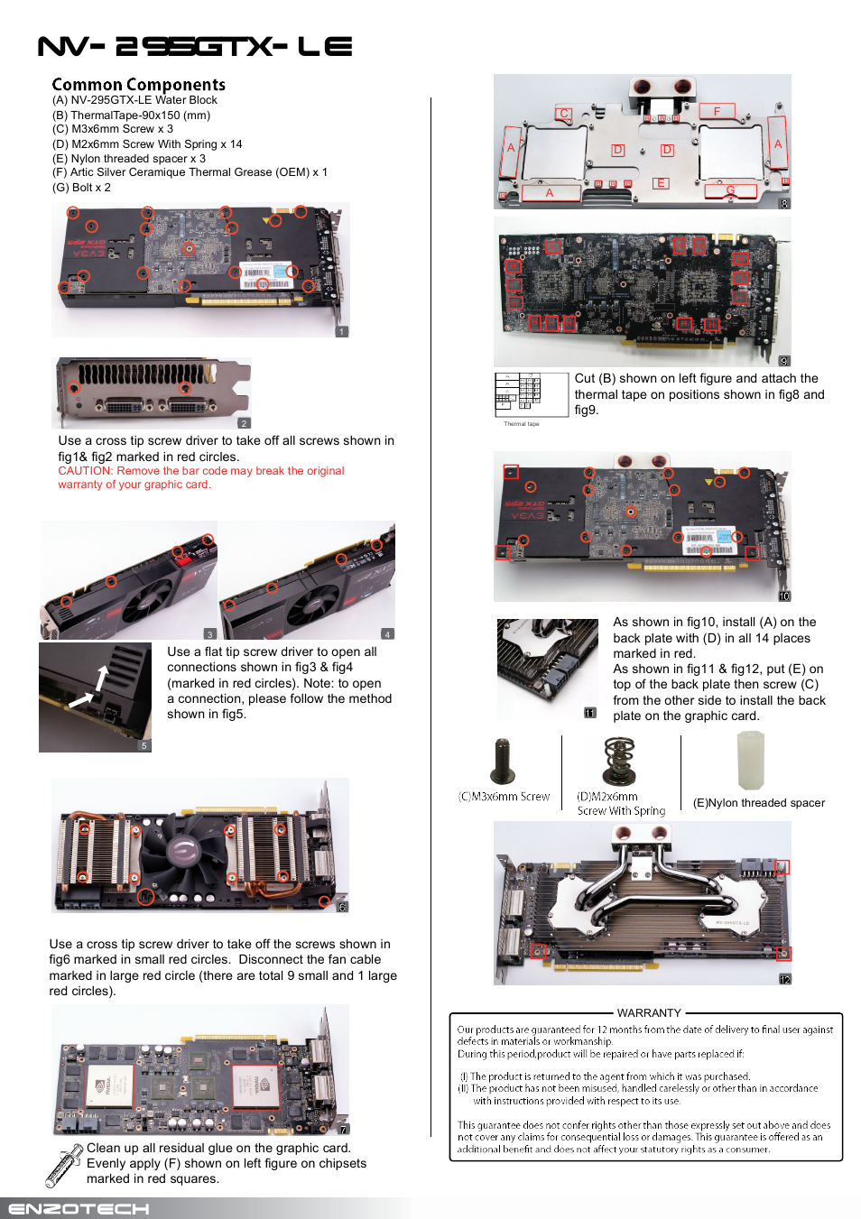 EnzoTech NV-295GTX-LE User Manual | 1 page