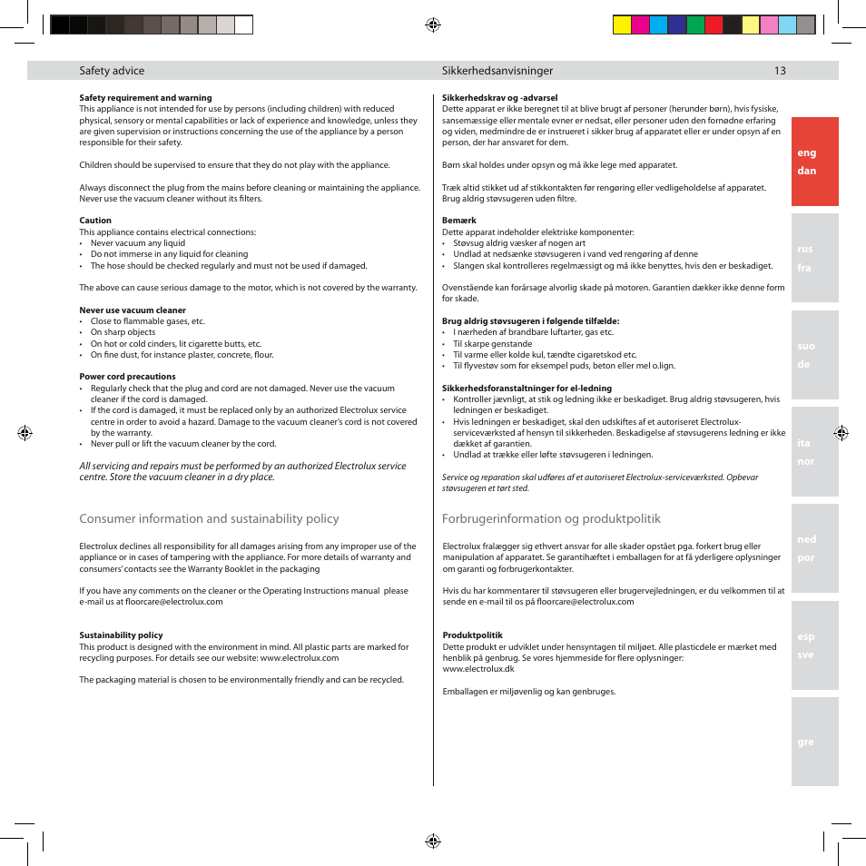 Electrolux ZG8800 User Manual | Page 19 / 96