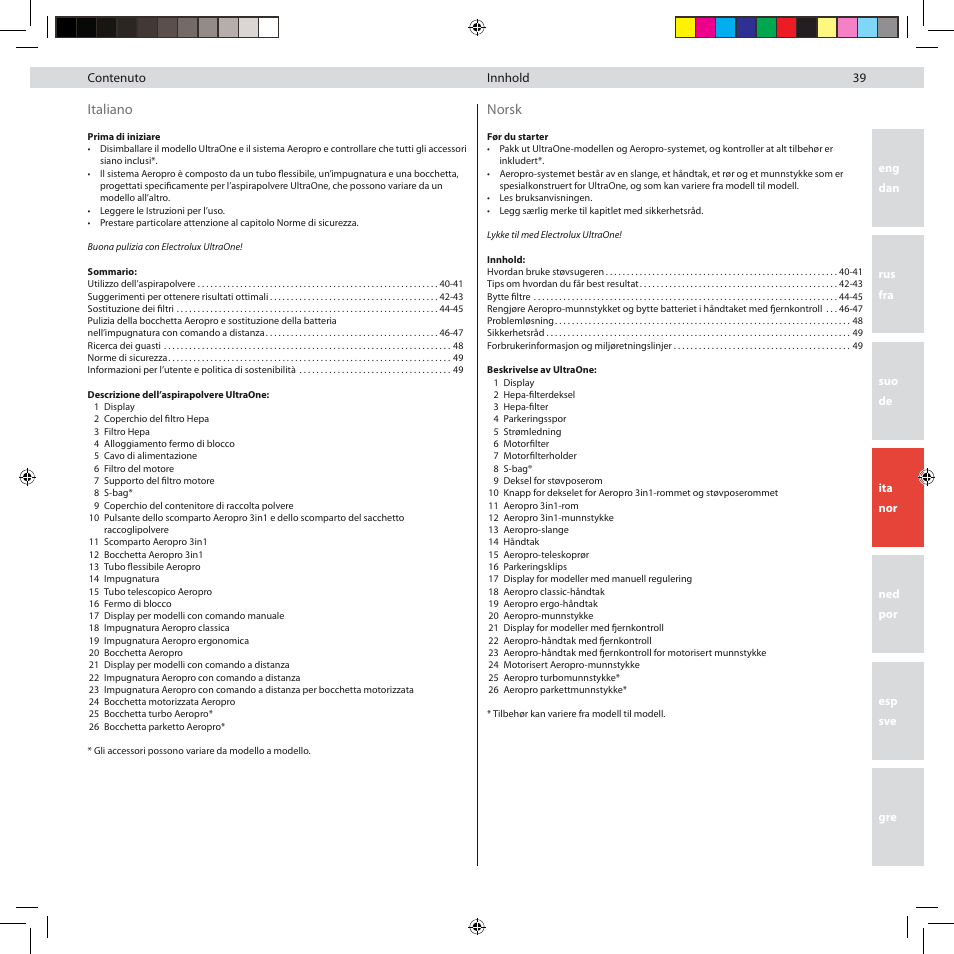 Electrolux ZG8800 User Manual | Page 45 / 96