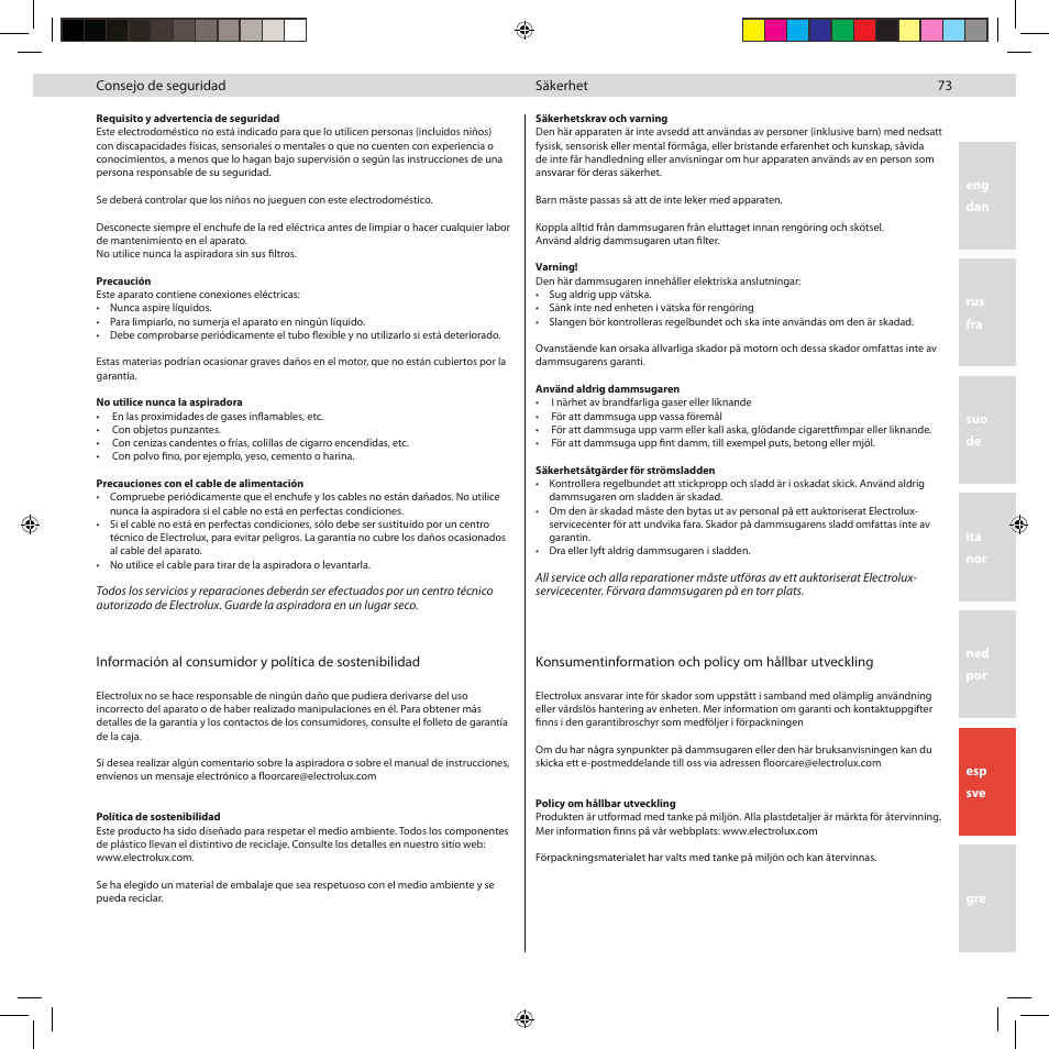 Electrolux ZG8800 User Manual | Page 79 / 96