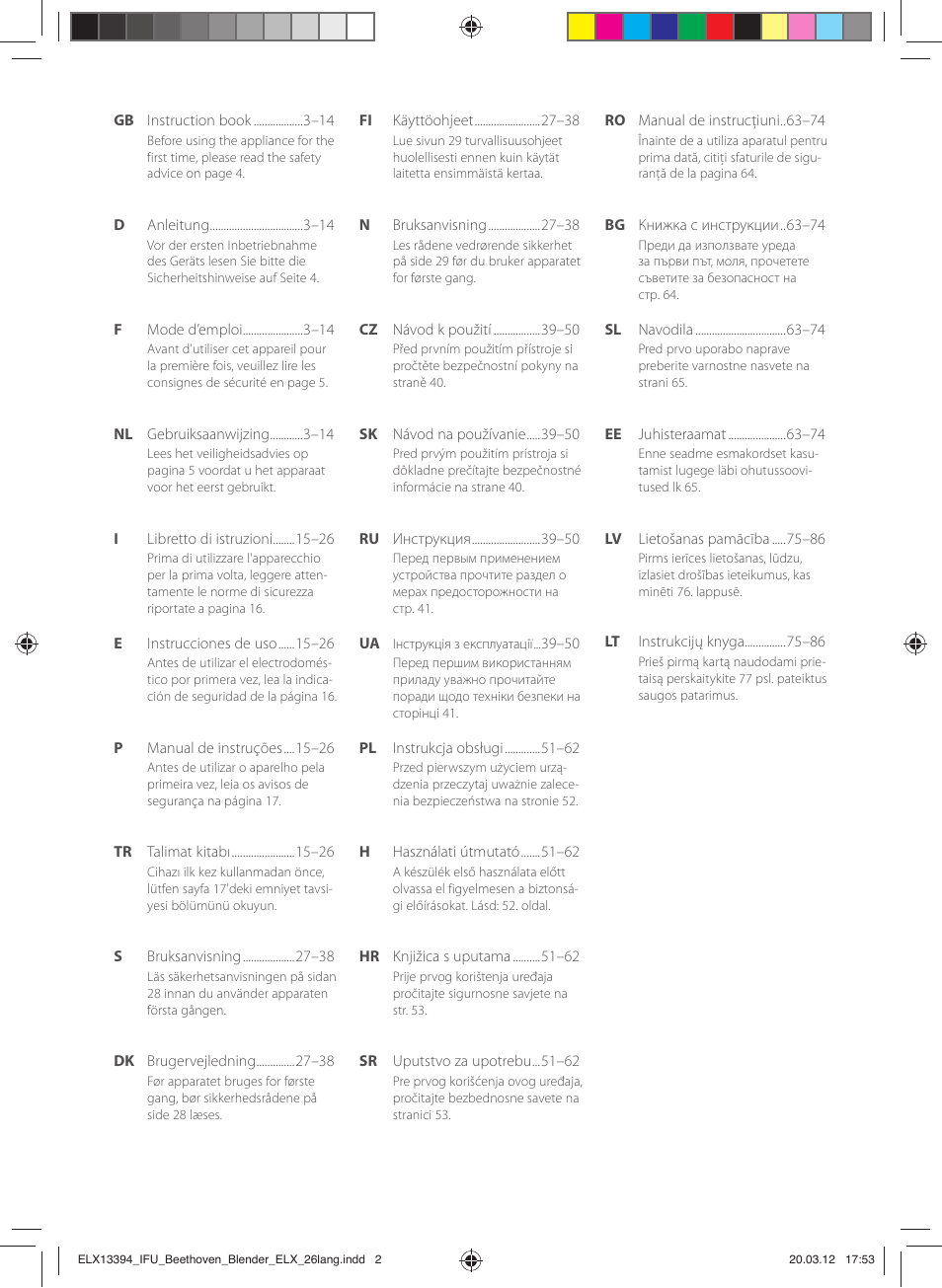 Electrolux ESB4400 User Manual | Page 2 / 88