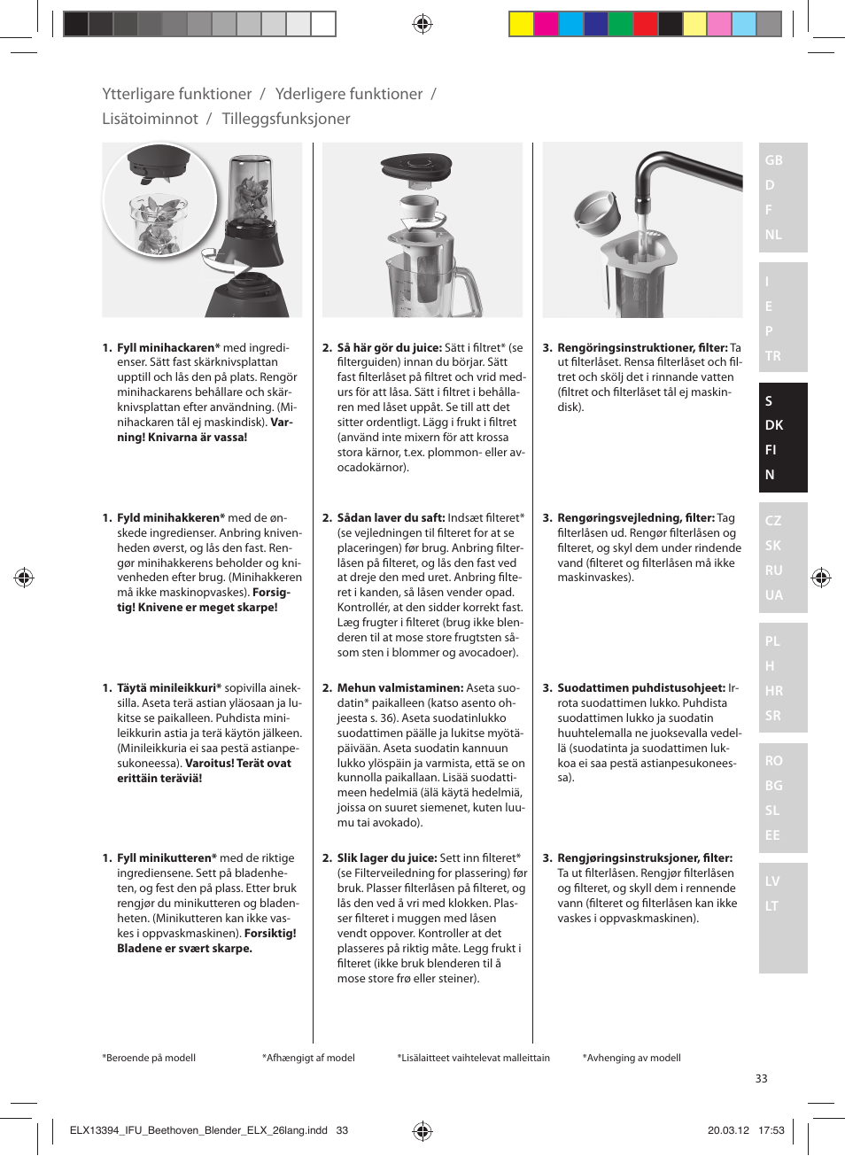 Electrolux ESB4400 User Manual | Page 33 / 88