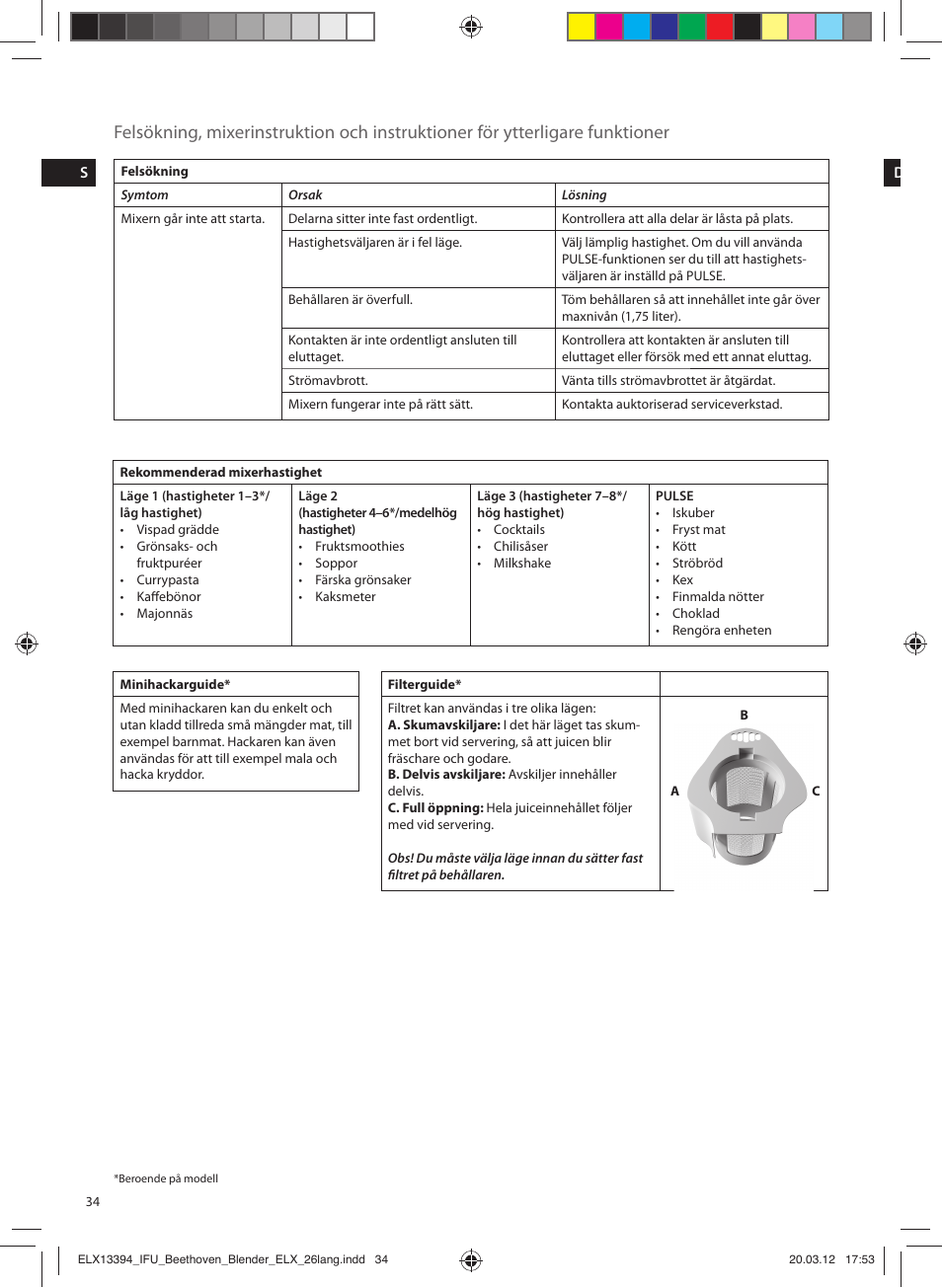 Electrolux ESB4400 User Manual | Page 34 / 88