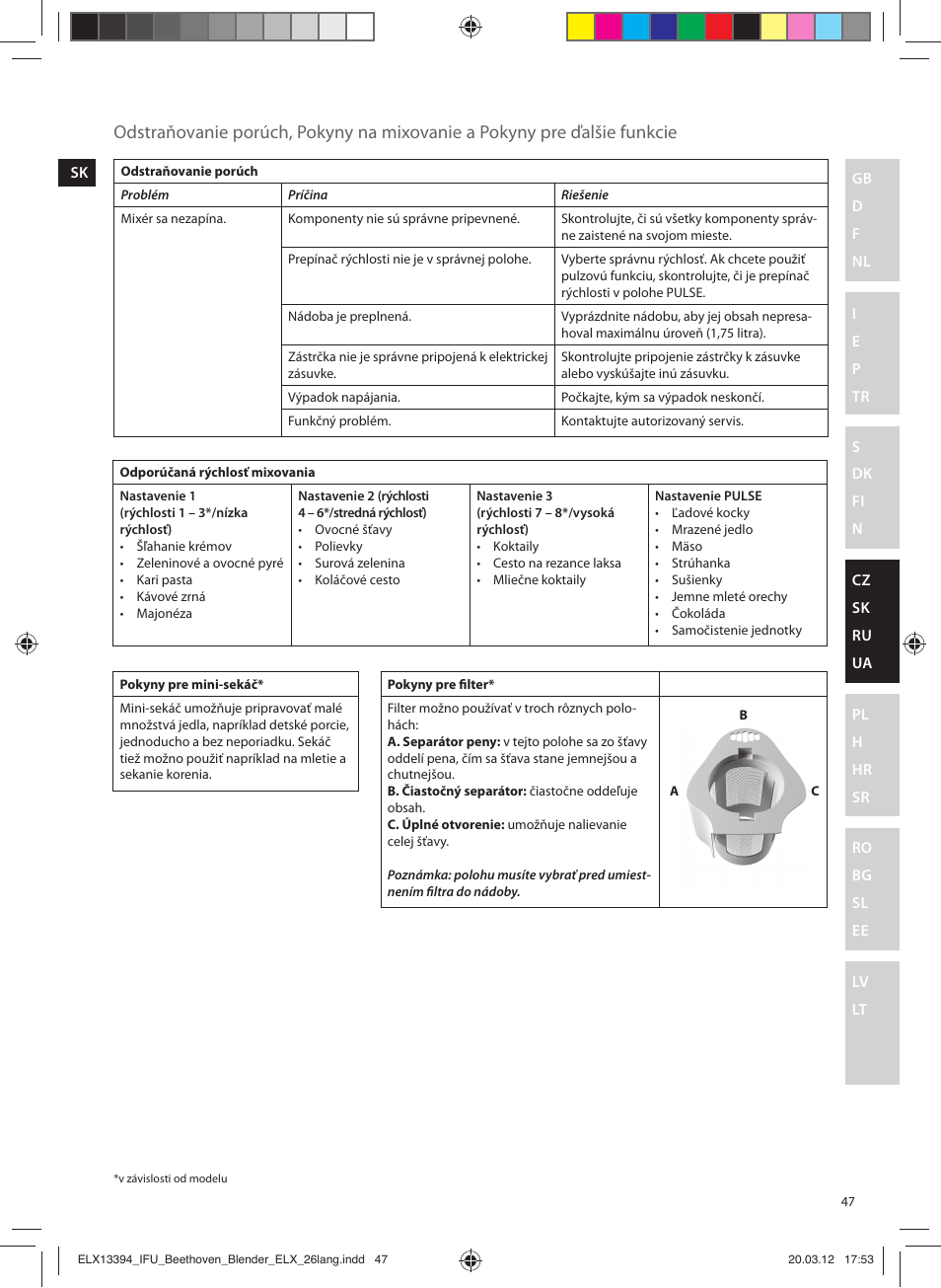 Electrolux ESB4400 User Manual | Page 47 / 88