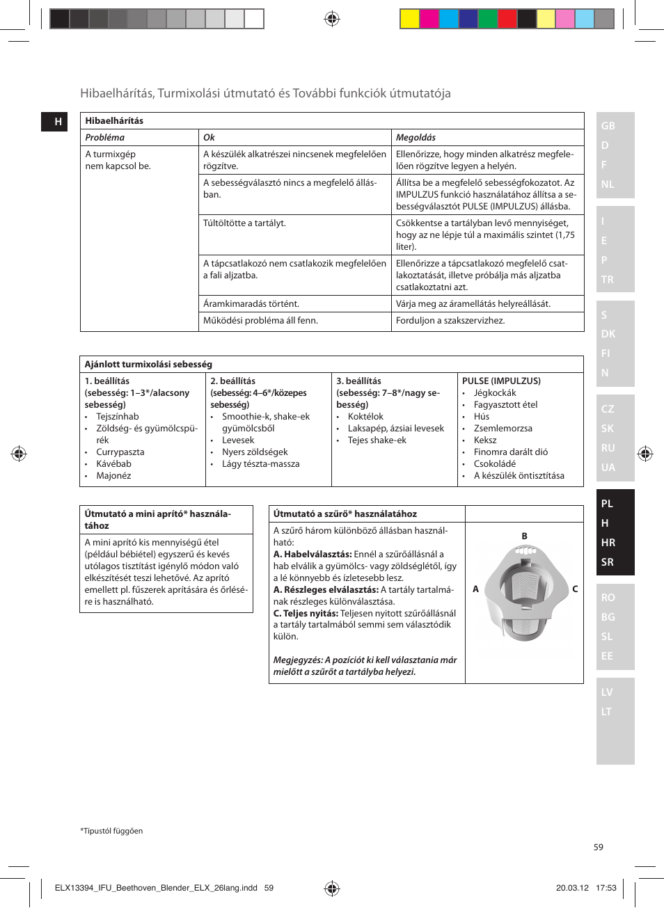 Electrolux ESB4400 User Manual | Page 59 / 88
