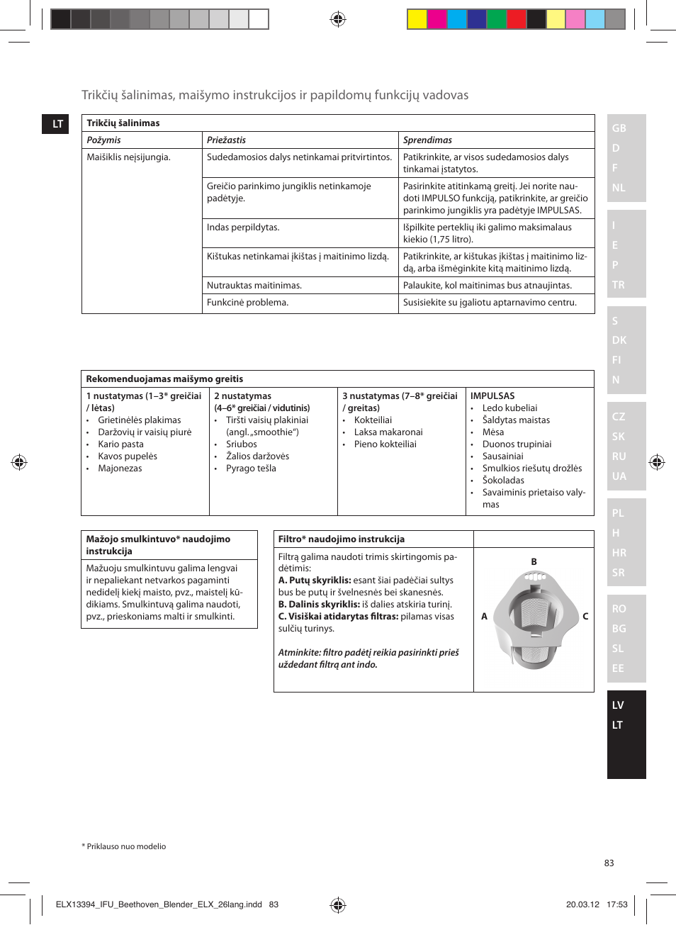 Electrolux ESB4400 User Manual | Page 83 / 88
