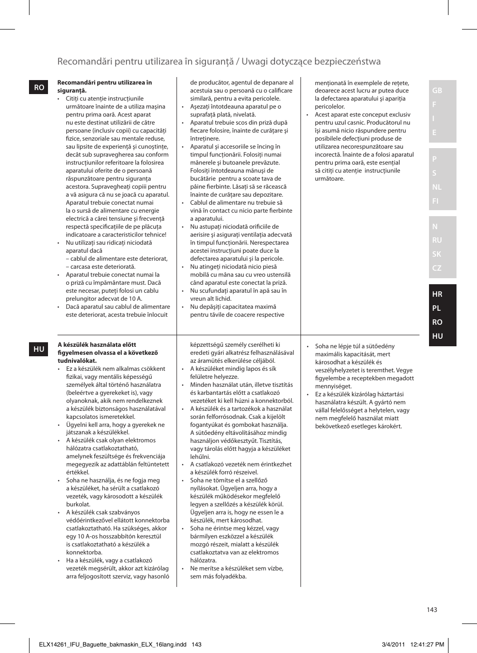 Electrolux EBM8000 User Manual | Page 143 / 192