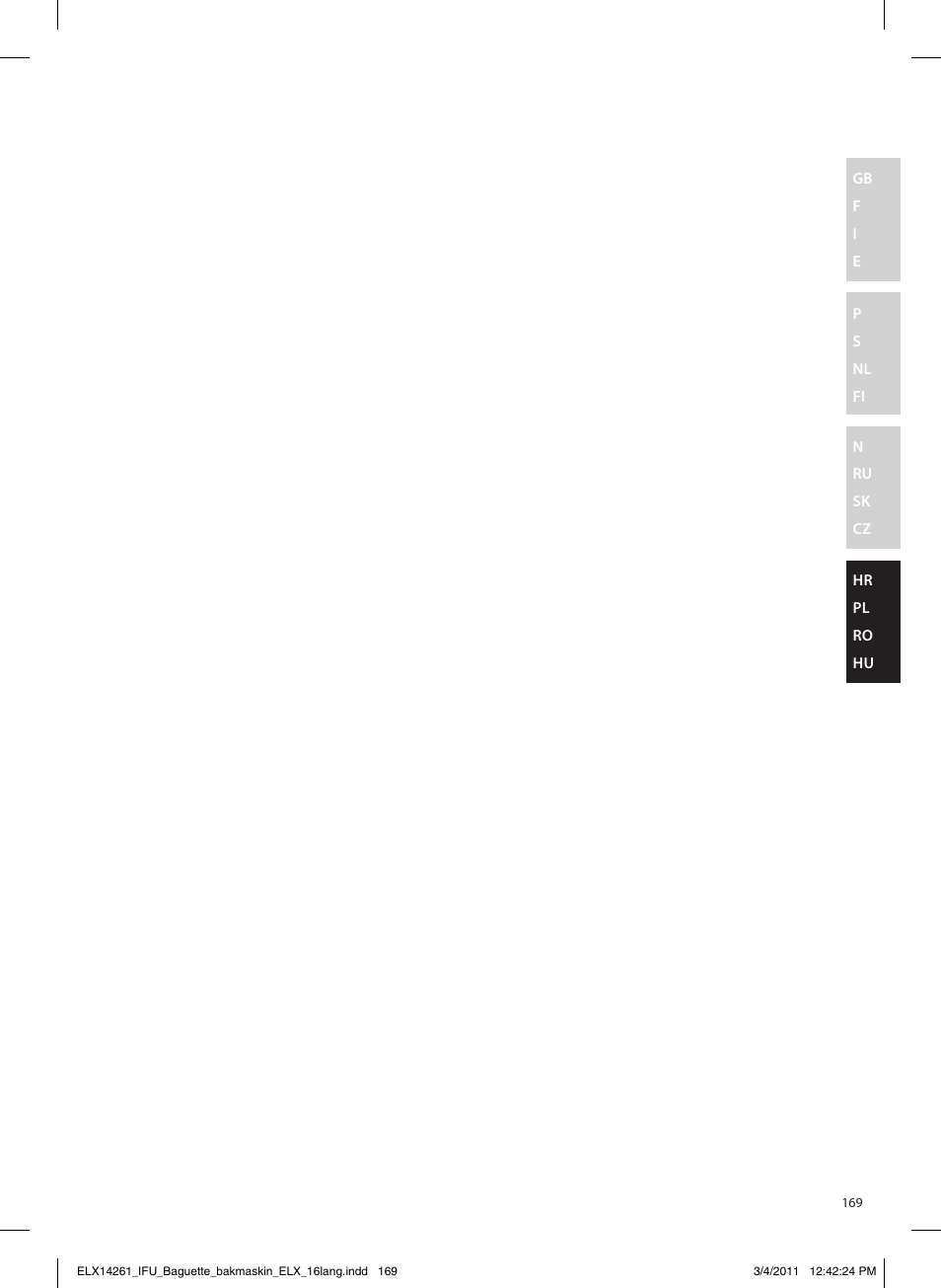 Electrolux EBM8000 User Manual | Page 169 / 192