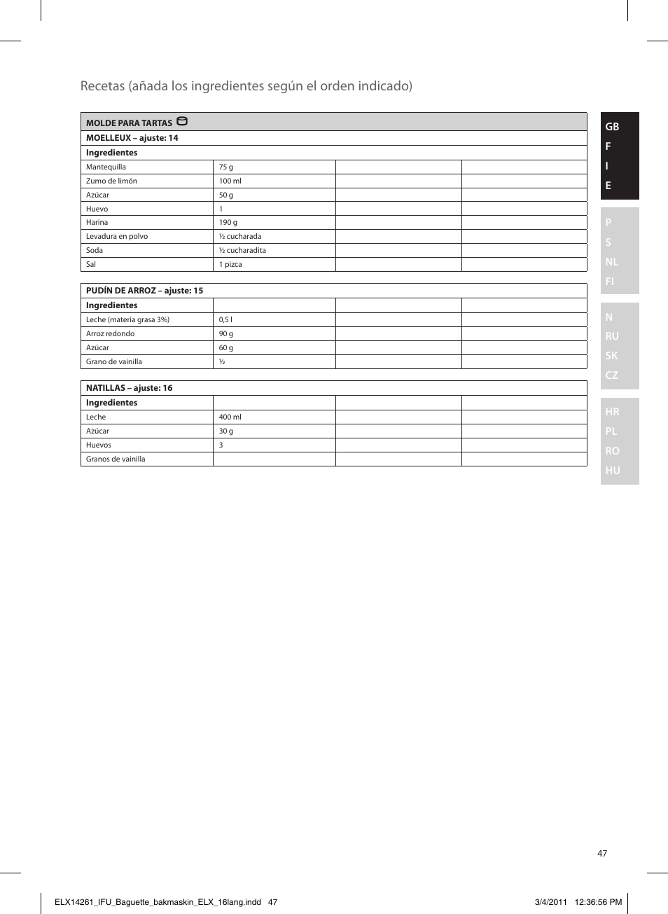 Electrolux EBM8000 User Manual | Page 47 / 192