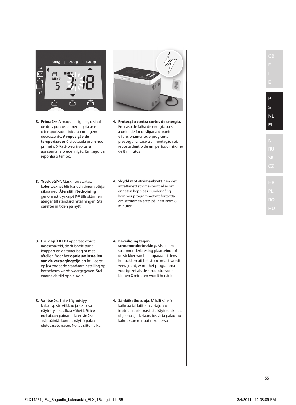 Electrolux EBM8000 User Manual | Page 55 / 192