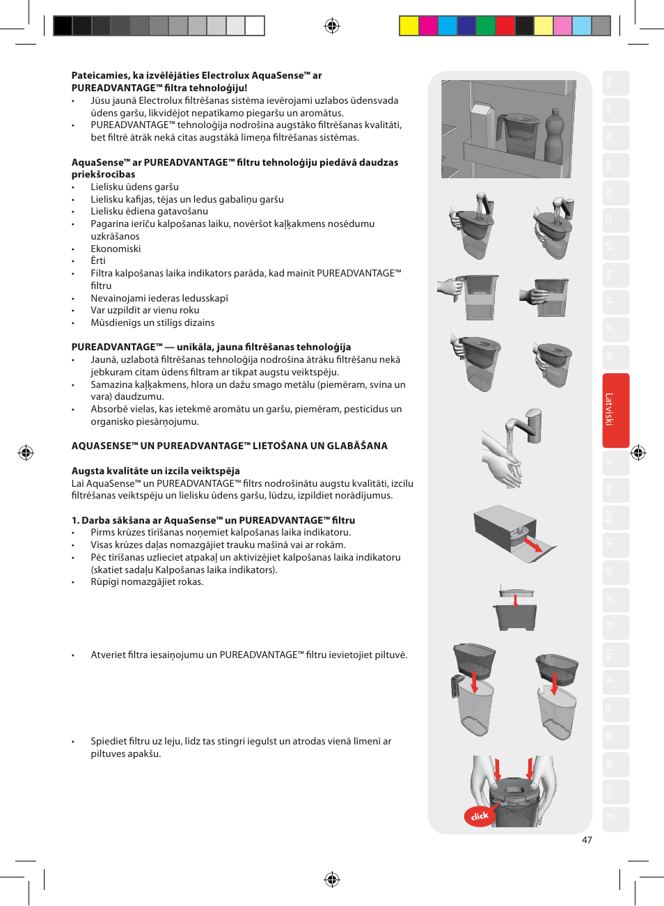Electrolux EWFSJ4 User Manual | Page 49 / 112