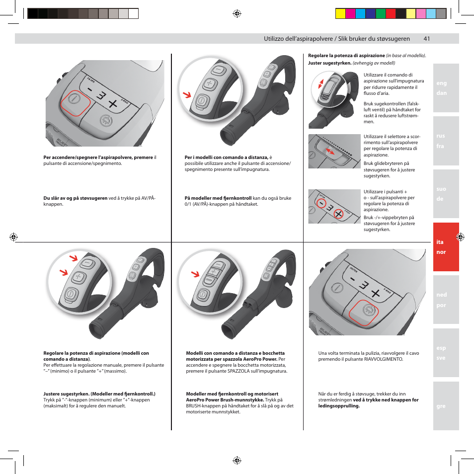 Electrolux ZUSG3901 User Manual | Page 47 / 96