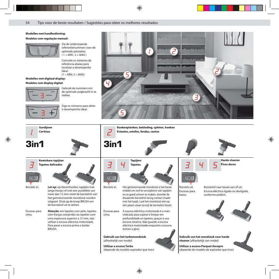 3in1 | Electrolux ZUSG3901 User Manual | Page 60 / 96