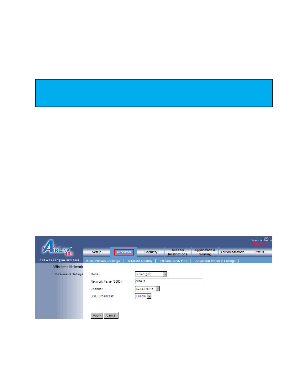 Connecting the router wirelessly | Airlink101 AR335W User Manual | Page 8 / 10