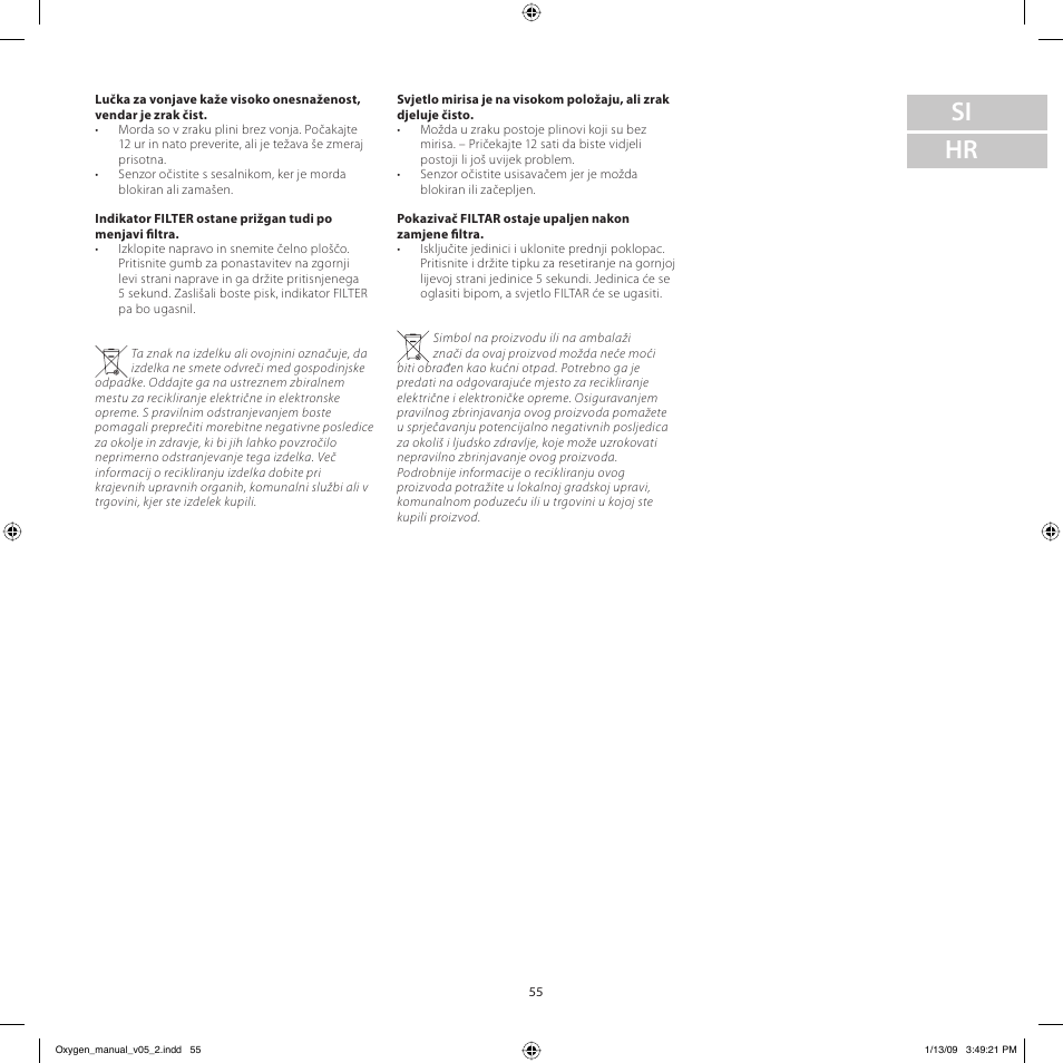 Si hr | Electrolux Z9124 User Manual | Page 55 / 76