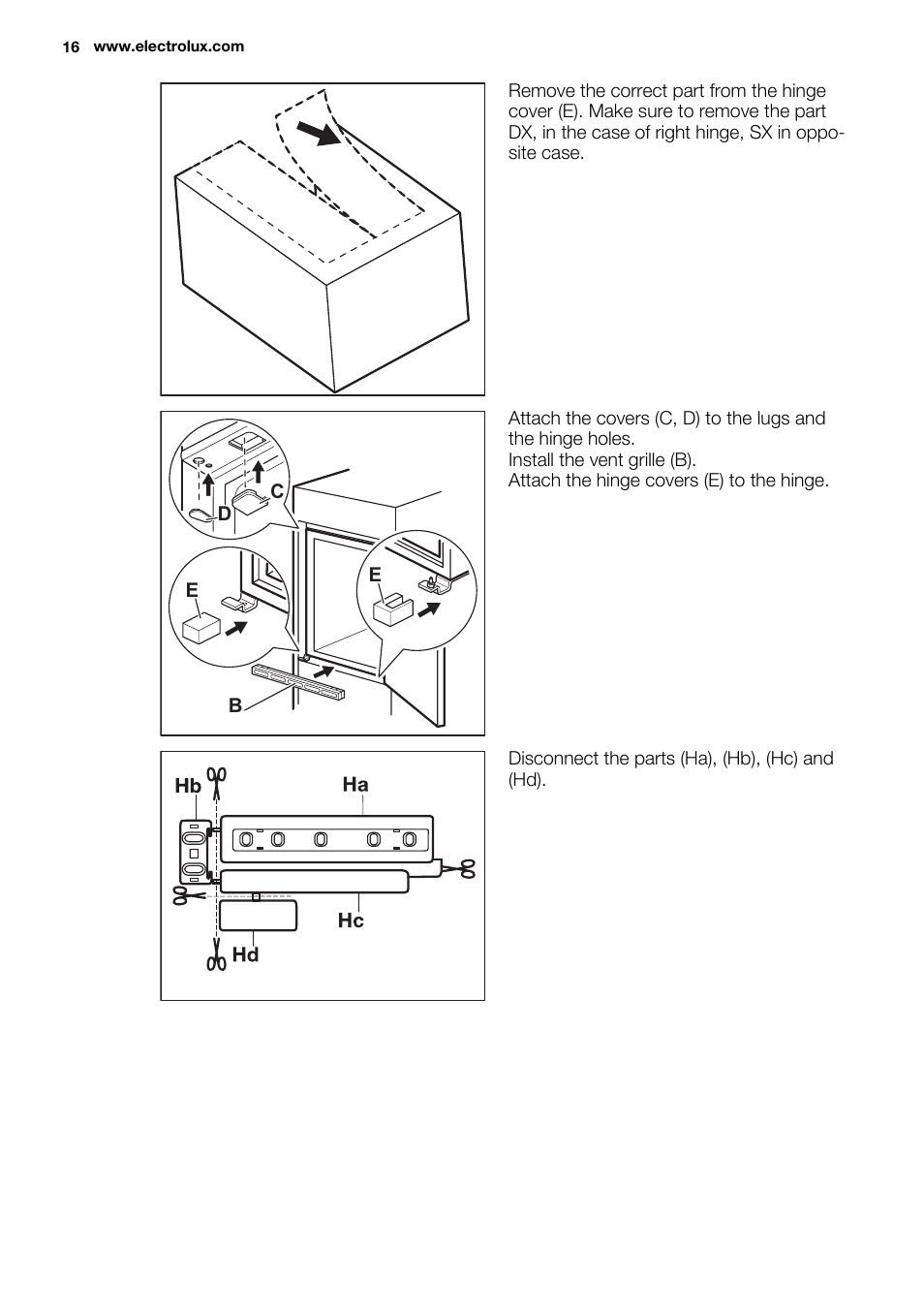 Electrolux ERN3213AOW User Manual | Page 16 / 68