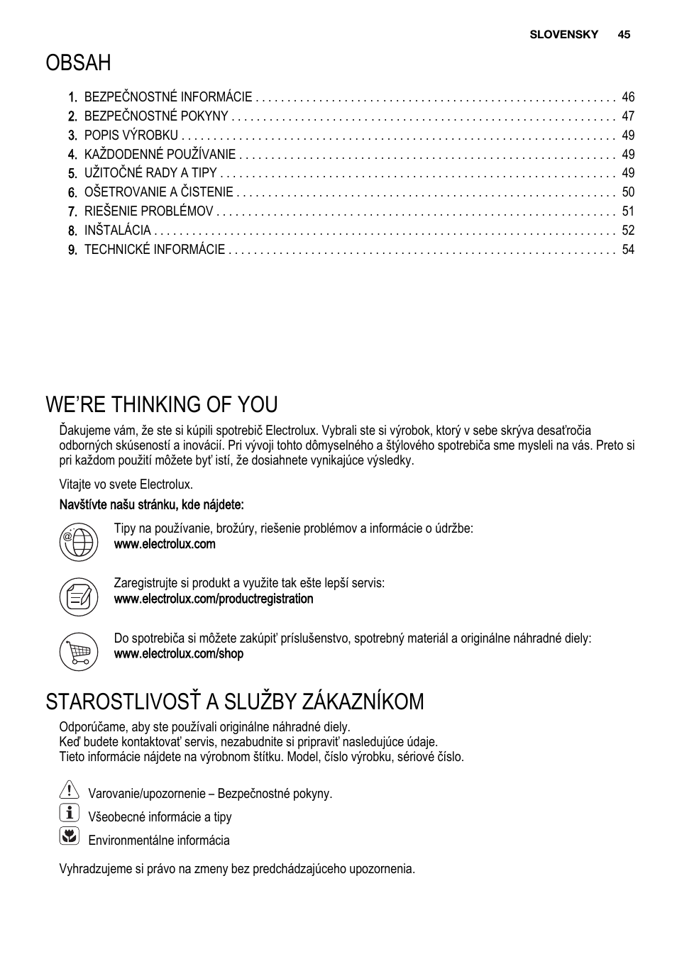 Electrolux EHF3920BOK User Manual | Page 45 / 56