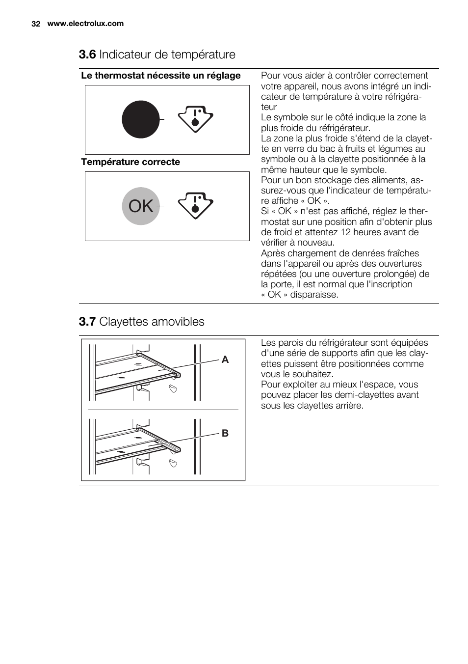 Electrolux ENN2803COW User Manual | Page 32 / 72