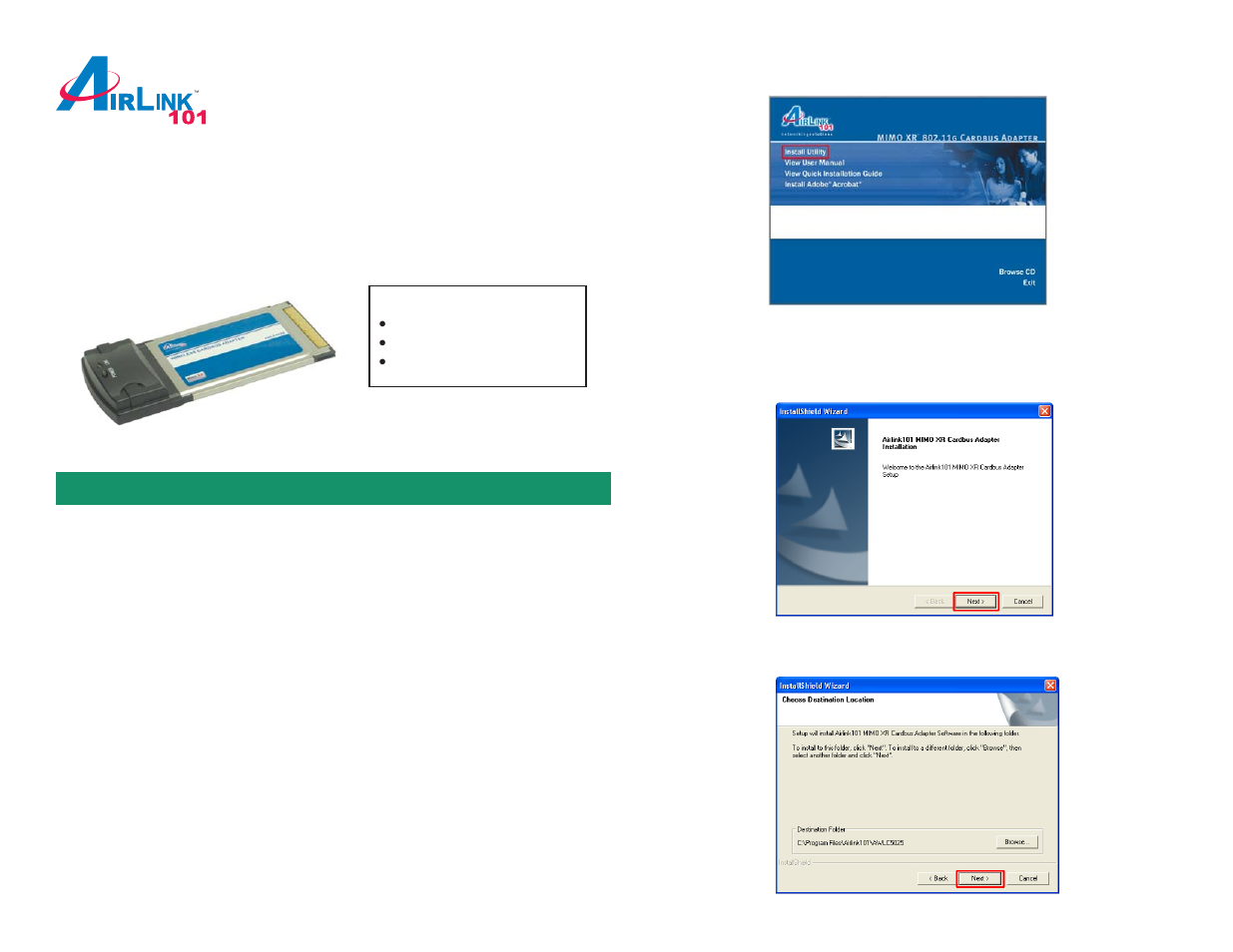 Airlink101 AWLC5025 User Manual | 4 pages
