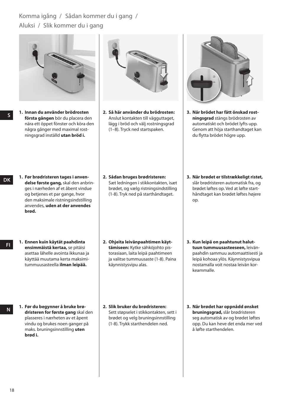 Electrolux EAT5010 User Manual | Page 18 / 48