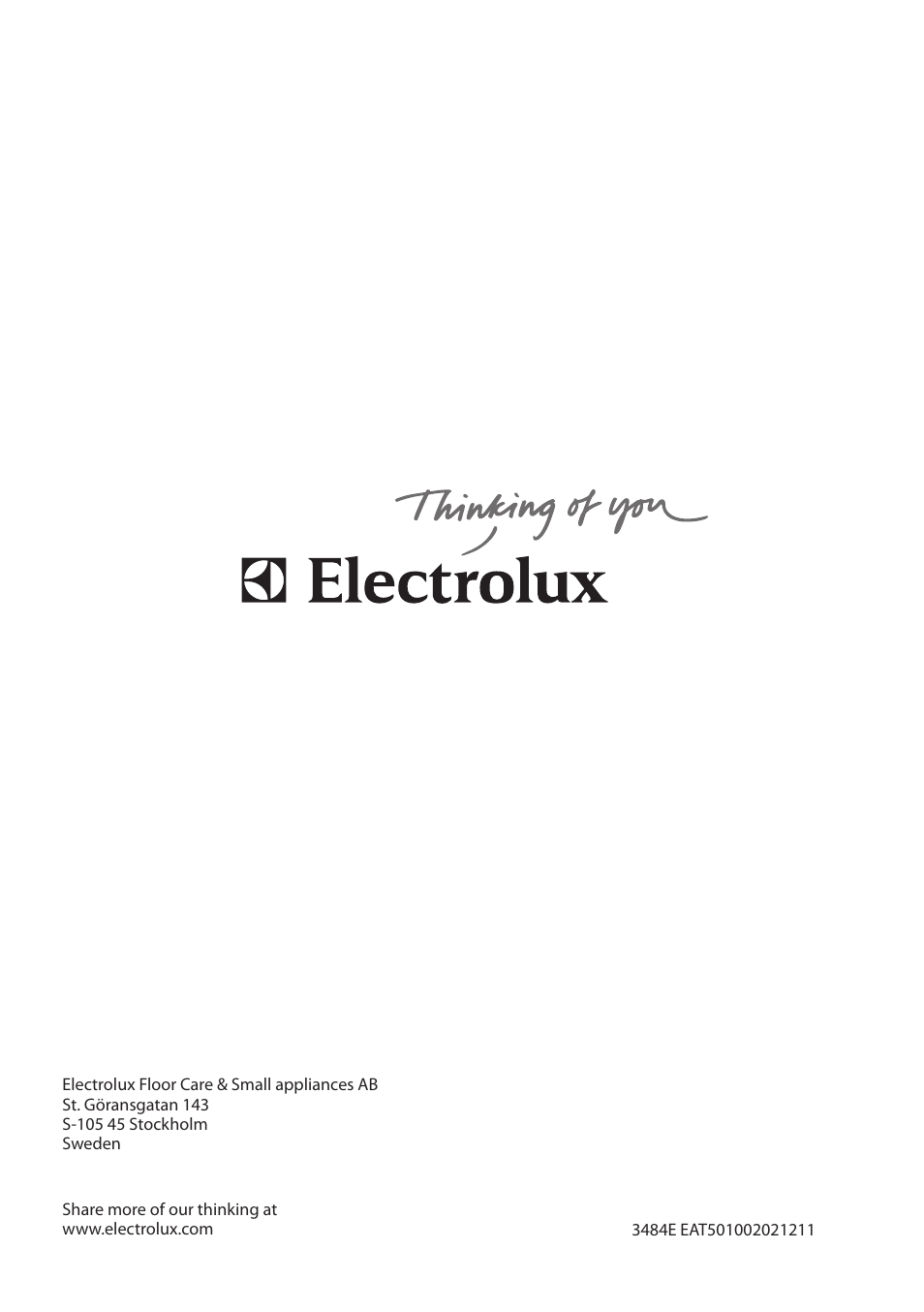 Electrolux EAT5010 User Manual | Page 48 / 48
