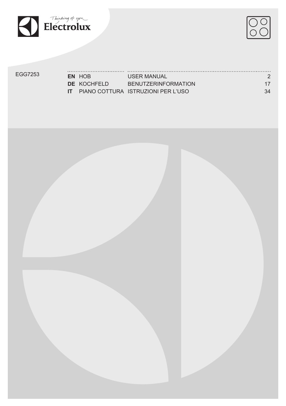 Electrolux EGG7253NOX User Manual | 52 pages