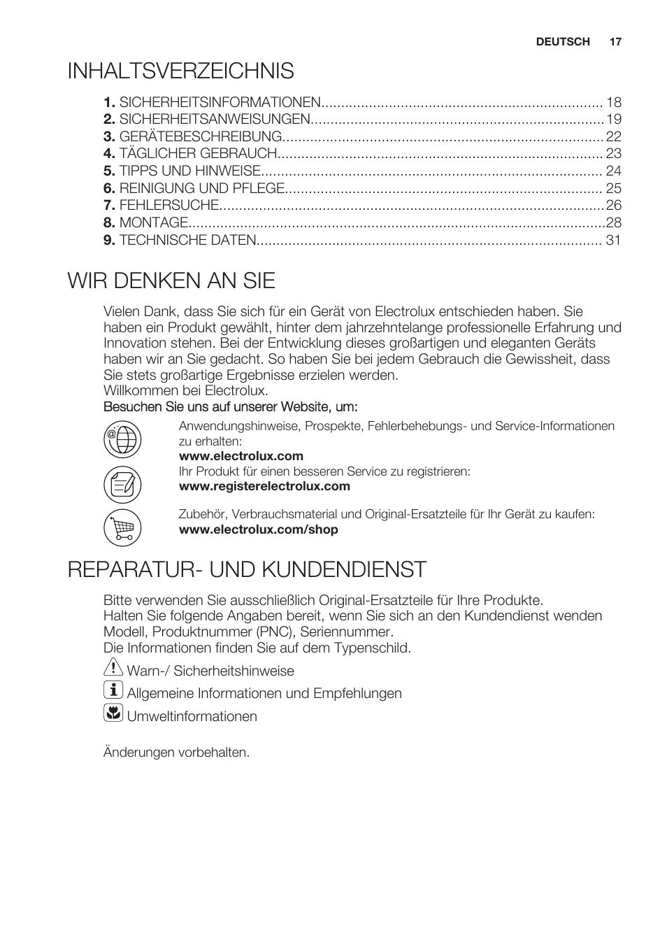 Electrolux EGG7253NOX User Manual | Page 17 / 52