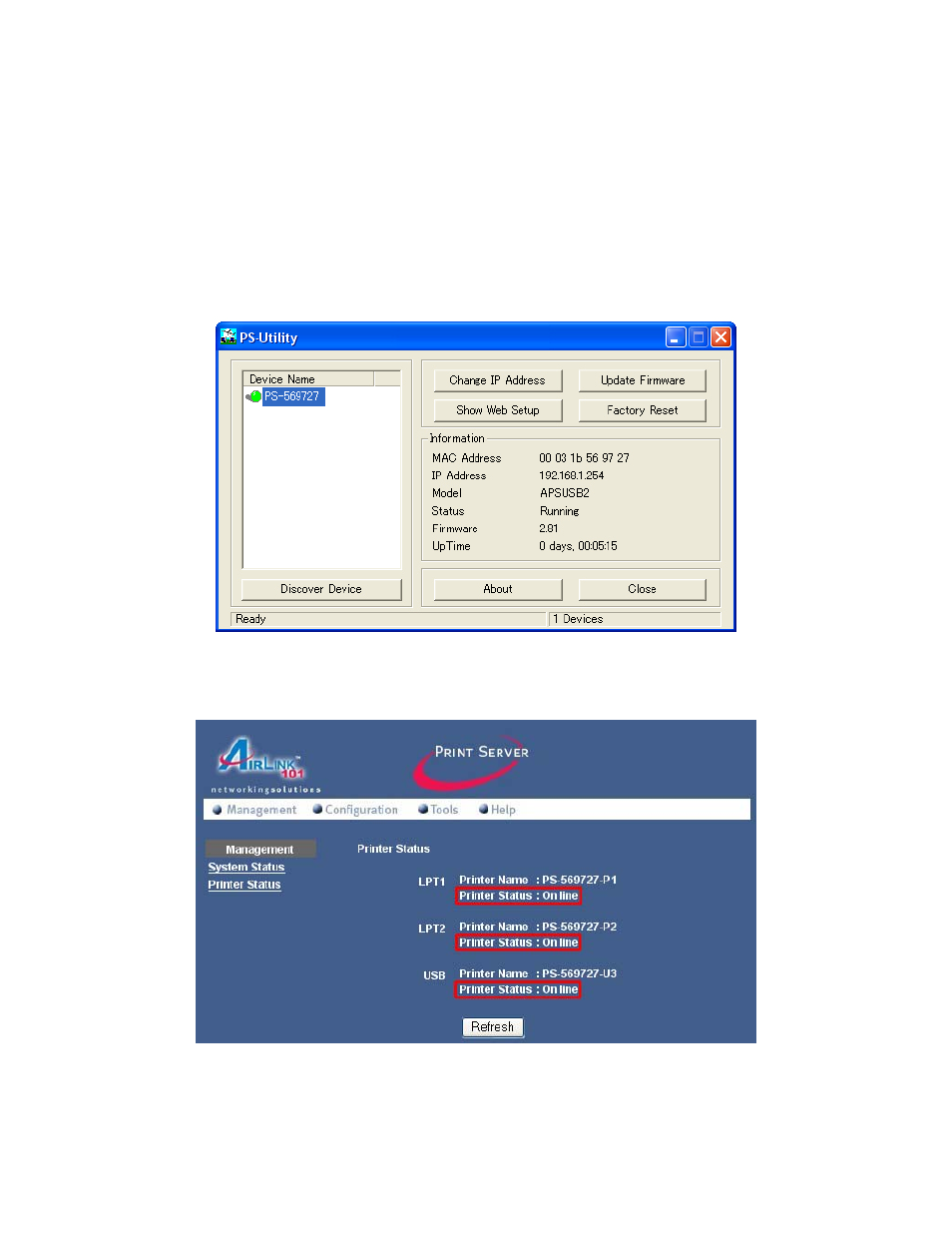 Verifying network connection | Airlink101 APSUSB2 User Manual | Page 9 / 35