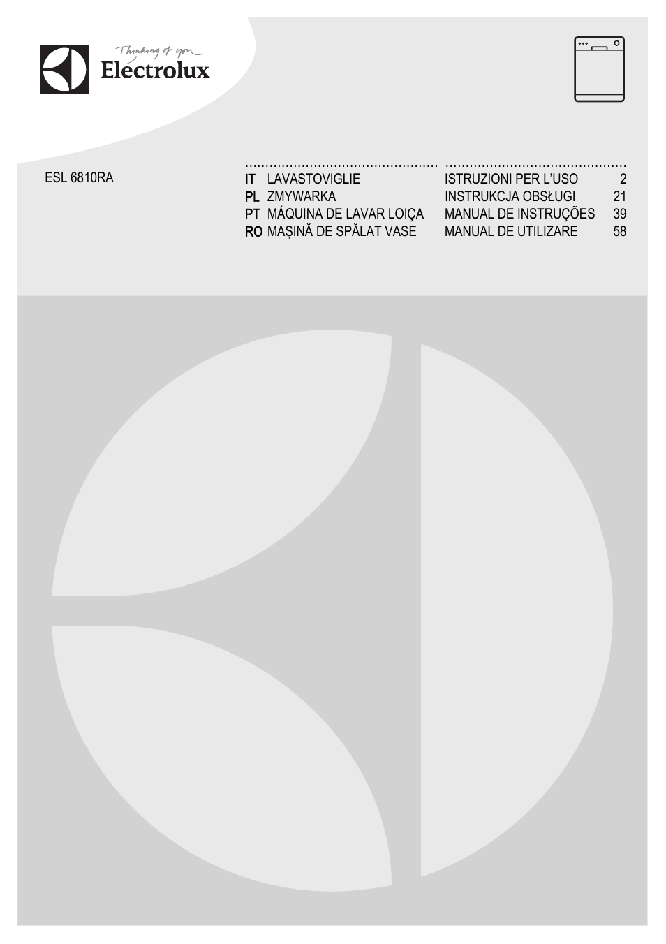 Electrolux ESL6810RA User Manual | 76 pages