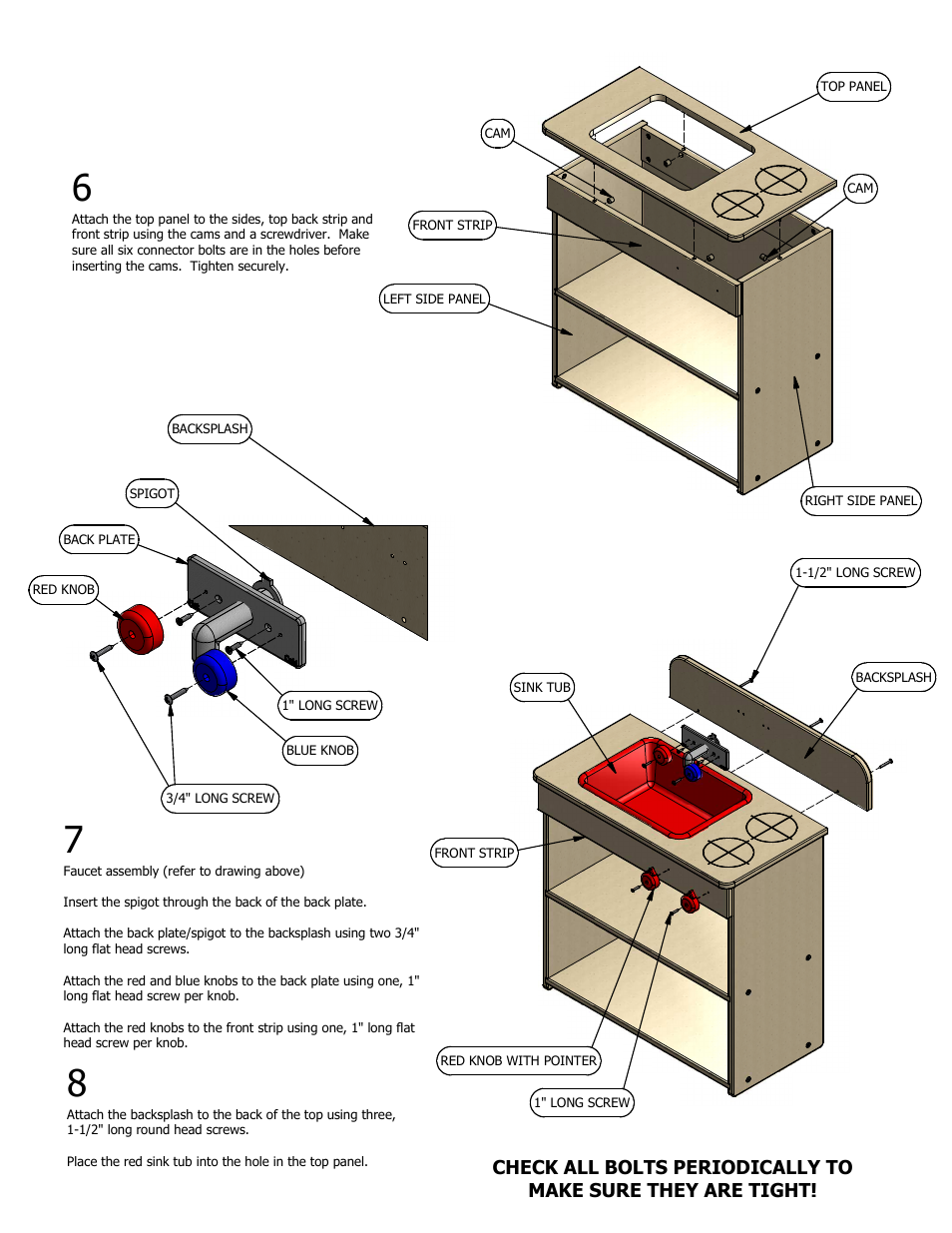 Steffy Wood Products Two-In-One Kitchen User Manual | Page 3 / 3