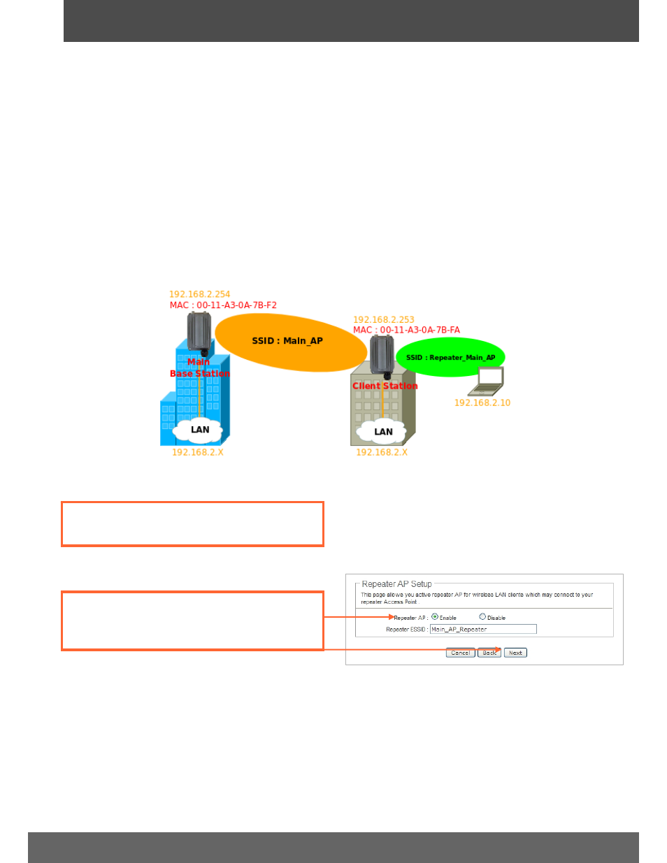 Configuring for universal wireless repeater | Airlink101 APO1200 User Manual | Page 12 / 15