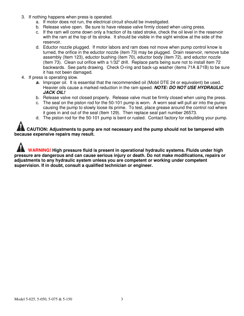 Dake Elecdraulic - 905 series User Manual | Page 3 / 15