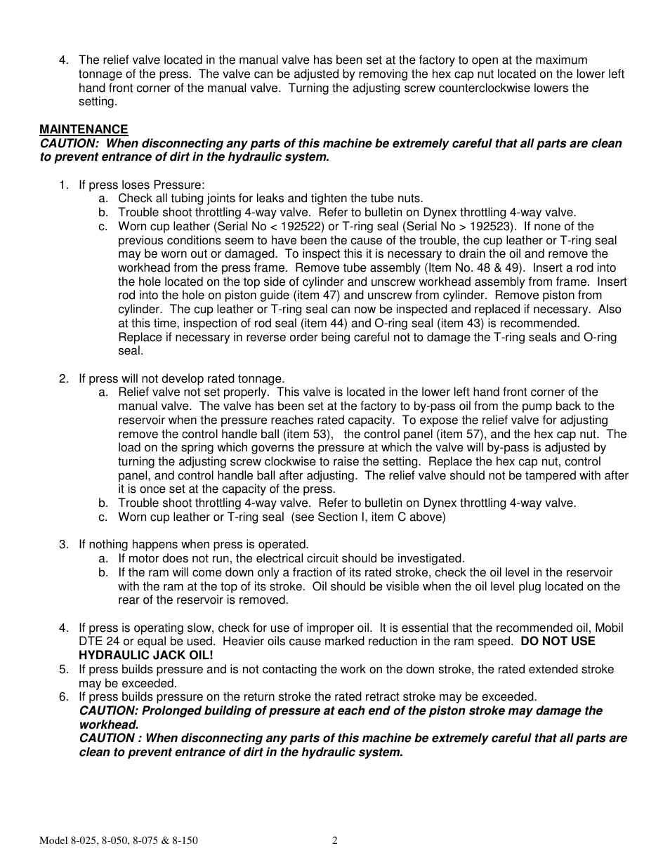 Dake Elecdraulic II - 908 series User Manual | Page 2 / 13