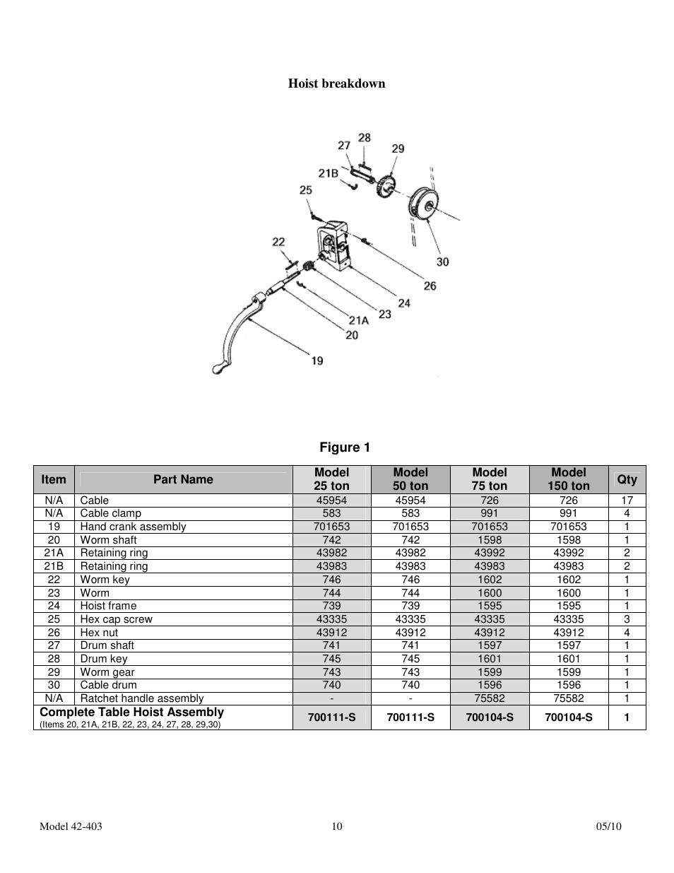 Dake Movable Table - Elecdraulic II /42 series 500's User Manual | Page 10 / 15