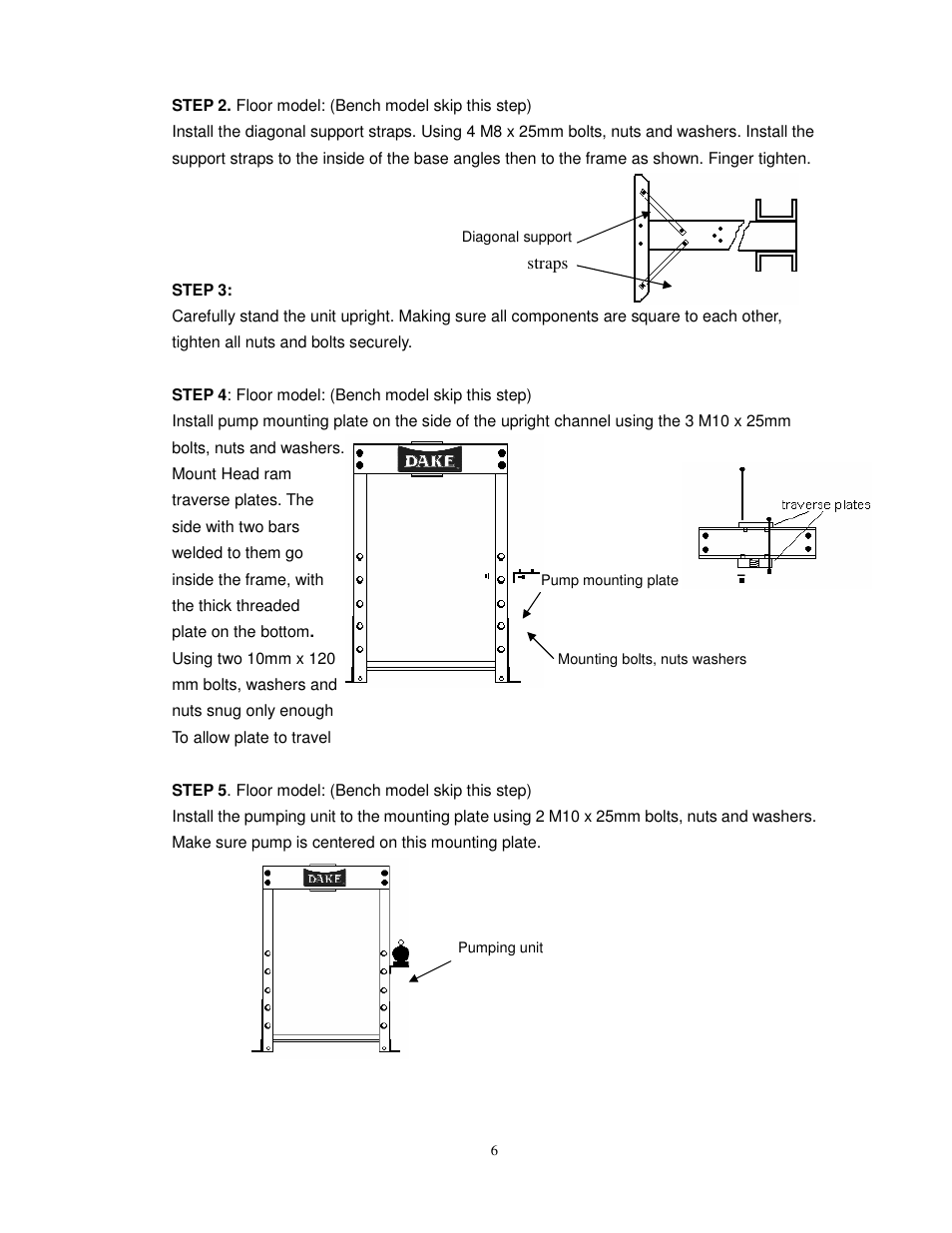 Dake Utility - Bench User Manual | Page 7 / 15