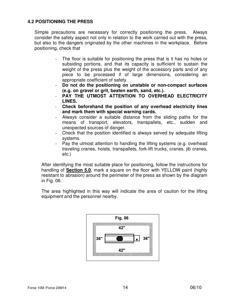 Dake Dura Press Force - 10/20 User Manual | Page 14 / 22