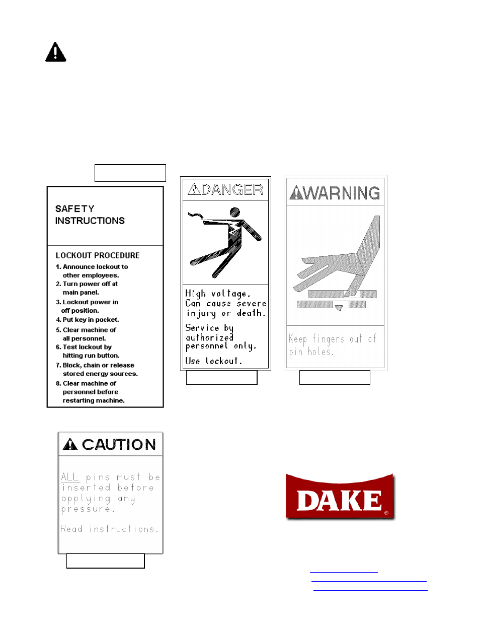 Dake Dura Press Force - 10/25 User Manual | Page 12 / 12