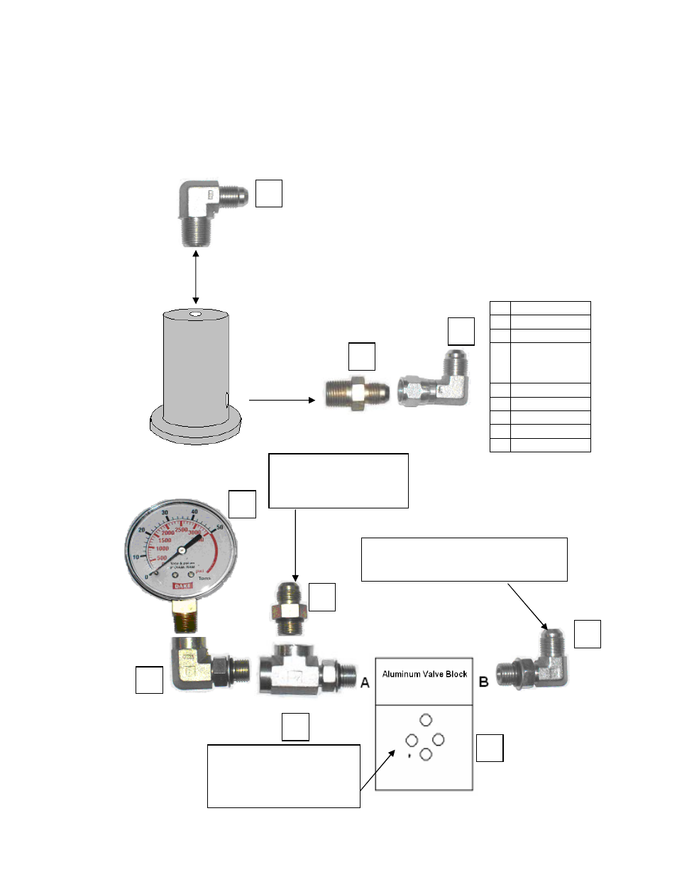 A port, B port, Warning | Dake Dura Press Force - 10/25 User Manual | Page 2 / 12